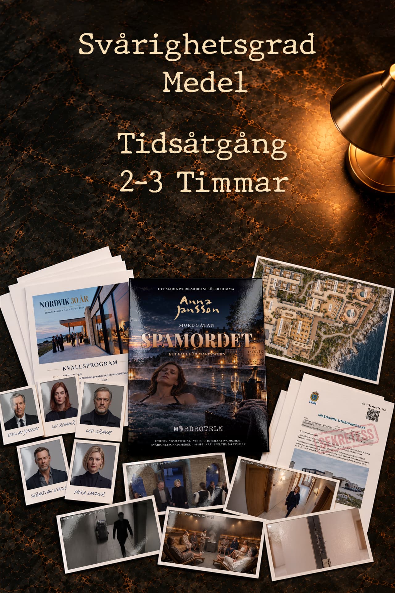Spamordet – svårighetsgrad och speltid