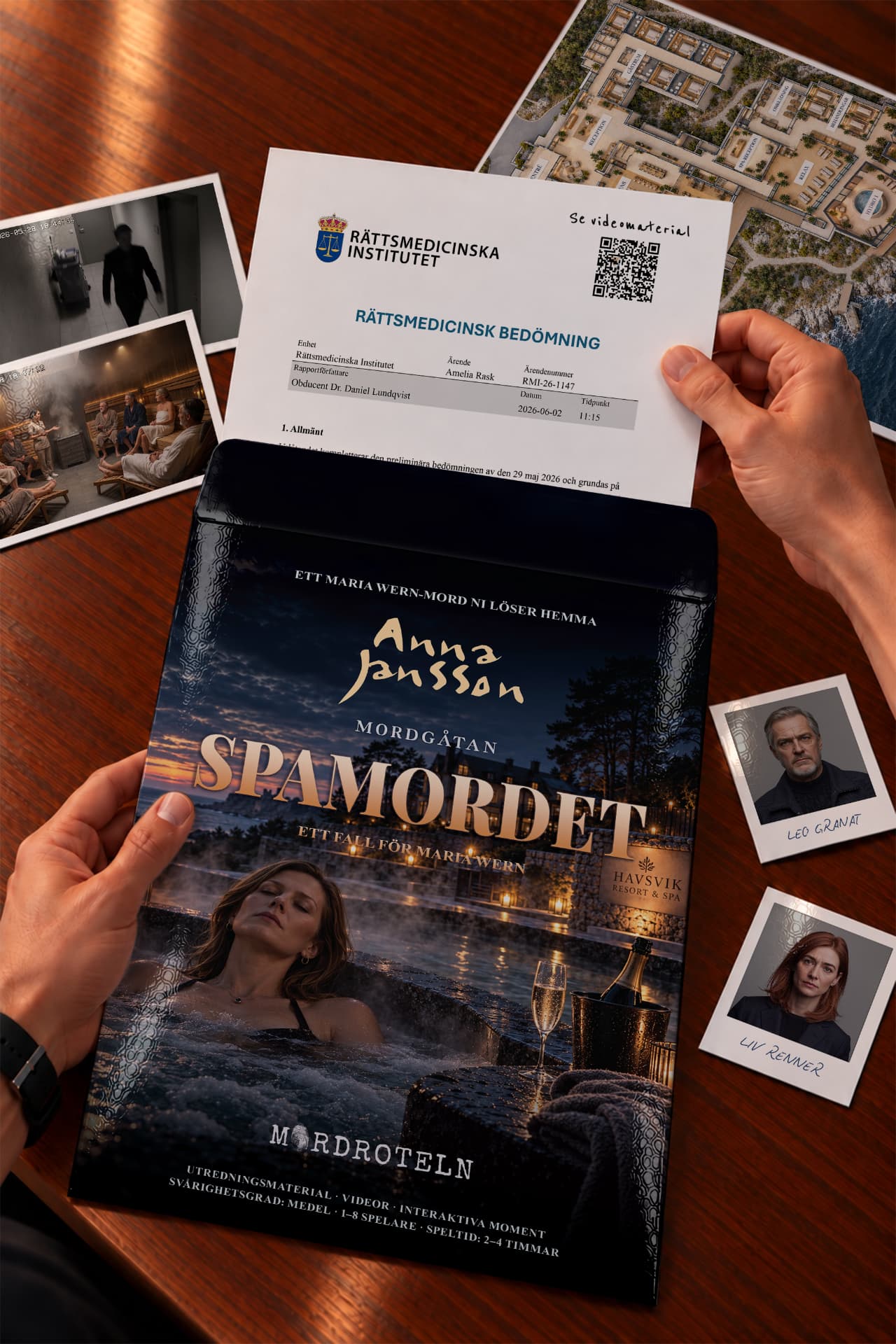 Händer som granskar dokument ur Spamordet